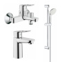 Готовый комплект для ванной комнаты GROHE BauLoop, хром (NB0055)