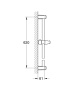 Душевая штанга GROHE Tempesta Classic 600 мм, хром (27523000)