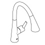 Смеситель для кухни GROHE Zedra Touch сенсорный с вытяжным душем 3jet, суперсталь (30219DC2)