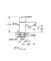 Кран для раковины GROHE BauEdge, без функции смешивания, хром (20421001)