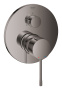 Внешняя часть смесителя для ванны GROHE Essence с переключателем на 3 положения, темный графит глянец (24092A01)