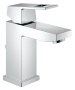 Смеситель для раковины GROHE Eurocube с донным клапаном и ограничением расхода воды, хром (2312700E)