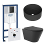 Комплект инсталляции GROHE Solido 38811KF0 с унитазом Aqueduto CONE CON0140 и раковиной Aqueduto ESPIRAL D400 ESP0140 (NW0431)
