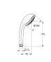 Ручной душ GROHE Relexa 100, 5 режимов, хром (28796000)