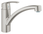 Смеситель для кухни GROHE Start QuickFix с низким изливом, суперсталь (32441DC1)