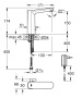 Смеситель для раковины GROHE Eurosmart Cosmopolitan E инфракрасный, L-size, хром (36421001)