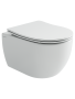 Подвесной унитаз Ceramicanova Игра безободковый, смыв Торнадо, белый (CN3001T)