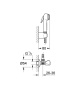 Набор для гигиенического душа GROHE Tempesta-F Trigger Spray 30, 1250 мм, хром (27813000)