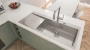 Мойка GROHE K1000 80-S 116/52 1.0 с корзинчатым вентилем, нержавеющая сталь (31582SD1)