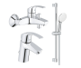 Готовый комплект для ванной комнаты GROHE Tempesta, хром (NB0051)