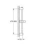 Душевая штанга GROHE Tempesta 600 мм, матовый чёрный (275232431)