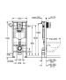 Инсталляция для подвесного унитаза GROHE Rapid SL, с кнопкой Surf, 1,13 м (38760001)