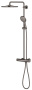 Душевая система GROHE Rainshower SmartActive 310 с термостатом для душа, темный графит глянцевый (26836A00)