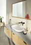Внешняя часть смесителя для раковины GROHE Eurosmart скрытого монтажа, матовый чёрный (293382433)