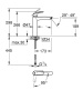 Смеситель для раковины GROHE Eurosmart, XL-size, хром (24164003)