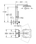 Душевая система GROHE Euphoria SmartControl System 310 Cube с термостатом для душа, холодный рассвет матовый (26508GN0)
