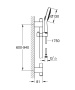 Душевой гарнитур GROHE Power&Soul Cosmopolitan 130 (ручной душ, штанга 900 мм, шланг 1750 мм), хром (27734000)