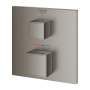 Внешняя часть термостата для душа GROHE Grohtherm Cube на 1 потребителя, темный графит матовый (24153AL0)