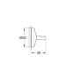 Крючок для халата GROHE Allure Brilliant, хром (40498000)