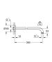 Душевой кронштейн GROHE Rainshower 380 мм, хром (28361000)