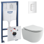 Комплект инсталляции GROHE Rapid SL 3 в 1 с унитазом Игра CN3001T и звукоизоляционным комплектом (NW0808)