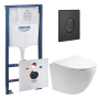 Комплект инсталляции GROHE Rapid SL 1000044 с унитазом Aquatek ЕВРОПА AQ1901-00 и сиденьем с микролифтом (NW0675)