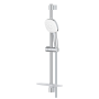 Душевой гарнитур GROHE Tempesta Cube 110 с мыльницей, 3 режима струи, душевая штанга 600 мм, 7,4 л/мин, хром (27576003/U1), уцененный товар