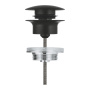Донный клапан для раковины GROHE нажимной, матовый чёрный (658072430)
