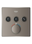 Внешняя часть термостата для душа GROHE Grohtherm SmartControl на 3 потребителя, сатиновый графит (29126MG0)