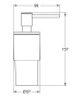 Дозатор жидкого мыла GROHE Atrio, темный графит матовый (40306AL3)