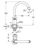 Кран для раковины GROHE Costa L, без функции смешивания, хром (20393001)