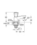 Кран для раковины GROHE Costa L, без функции смешивания, хром (20404001)