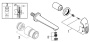 Внешняя часть смесителя для раковины GROHE Eurostyle M-Size, белая луна (19571LS3)
