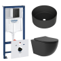 Комплект инсталляции GROHE Solido 38811KF0 с унитазом Aqueduto OVO OVO0140 и раковиной Aqueduto ESPIRAL D400 ESP0140 (NW0423)