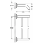 Двойной держатель для полотенца GROHE Essentials Authentic, хром (40654001)