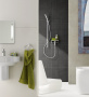 Душевой гарнитур GROHE Euphoria Cosmopolitan Stick с мыльницей, 1 режим струи, душевая штанга 900 мм, 9,5 л/мин, хром (27368000)