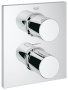 Внешняя часть термостата для ванны GROHE Grohtherm F на 2 потребителя, хром (27618000)