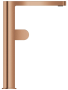 Смеситель для раковины GROHE Plus, XL-Size, гладкий корпус, теплый закат матовый (32618DL4)
