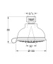 Верхний душ GROHE Tempesta Rustic 100, 9,5 л/мин, 4 режима, хром (27610001)