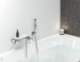 Смеситель для ванны GROHE Plus с душевым гарнитуром, хром (33547003)