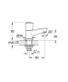 Кран для раковины GROHE Costa S, без функции смешивания, хром (20405001)