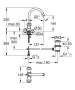 Смеситель для раковины GROHE Costa S, хром (21257001)