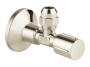 Угловой вентиль GROHE 1/2-3/8 для подключения смесителей, никель, глянец (22037BE0)