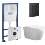 Комплект инсталляции GROHE Solido 3 в 1 с унитазом Aquatek АУРА AQ1805T-00 и звукоизоляционным комплектом (NW0767)