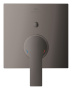 Внешняя часть смесителя для ванны GROHE Allure скрытого монтажа на 2 потребителя, квадратная, темный графит глянец (19315A01)