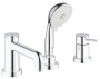 Смеситель для ванны GROHE BauClassic на 3 отверстия, на край ванны, хром (2511800A)