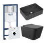 Комплект инсталляции GROHE Rapid SL 3 в 1 (NW0145/S) с унитазом Aqueduto MACIO MACT2140 и раковиной Aqueduto ESPIRAL ESP0440 (NW0657)