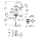 Смеситель для раковины GROHE Eurosmart, L-size, хром (23970003)