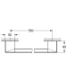 Ручка для ванной GROHE Selection Cube 600 мм, хром (40807000)