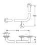 Поручень для ванны угловой GROHE Essentials, 940x600 мм, хром (40797001)